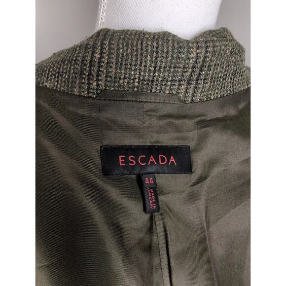 Escada Heritage Traditional Plaid Power Suit Blazer & Pants - Picture 7 of 9